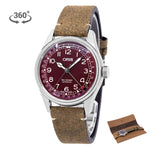 Oris 01 754 7741 4068-07 5 20 50 Große Krone Rotes Zifferblatt Uhr