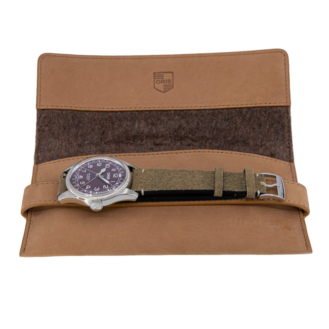 Oris 01 754 7741 4068-07 5 20 50 Große Krone Rotes Zifferblatt Uhr