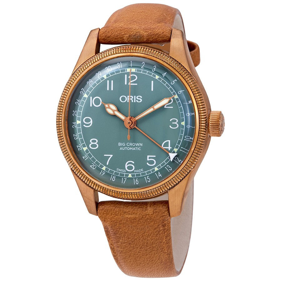 Oris 01 754 7749 3167-07 5 17 66BR Bronze Pointer Green Dial