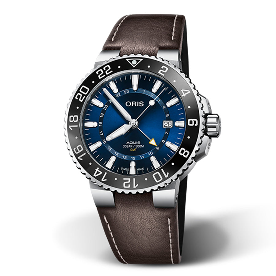 Oris 01 798 7754 4135-07 5 24 10EB Aquis GTM Date Watch