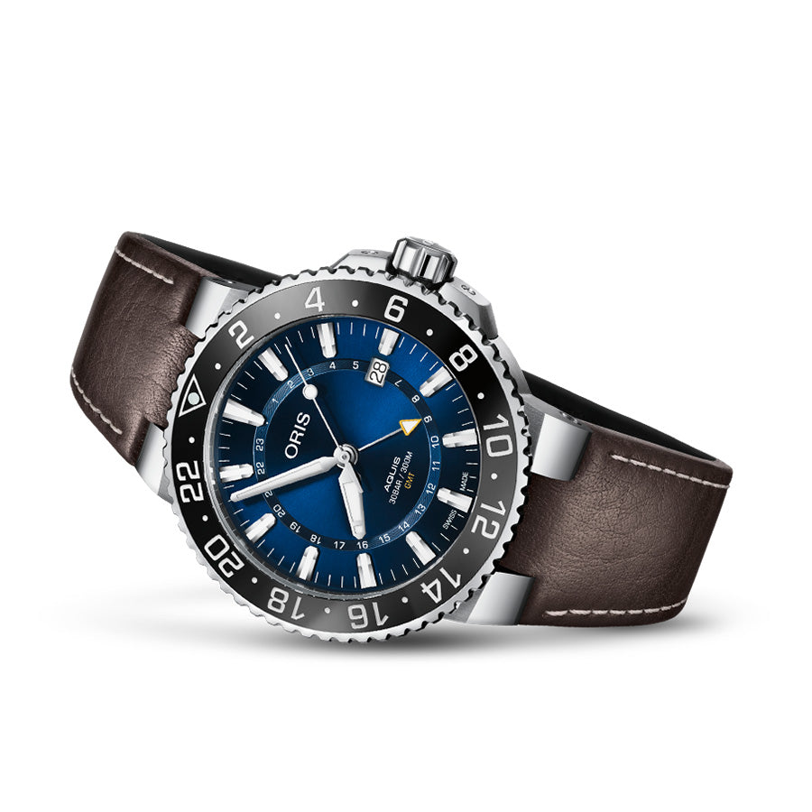 Oris 01 798 7754 4135-07 5 24 10EB Aquis GTM Date Watch
