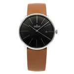 Junghans Herrenuhr 027/4154.00 Meister Fein Schwarzes Zifferblatt