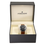 Junghans Herrenuhr 027/4154.00 Meister Fein Schwarzes Zifferblatt