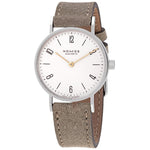 Nomos Glashutte 120 Tangente 33 Duo White Dial Watch