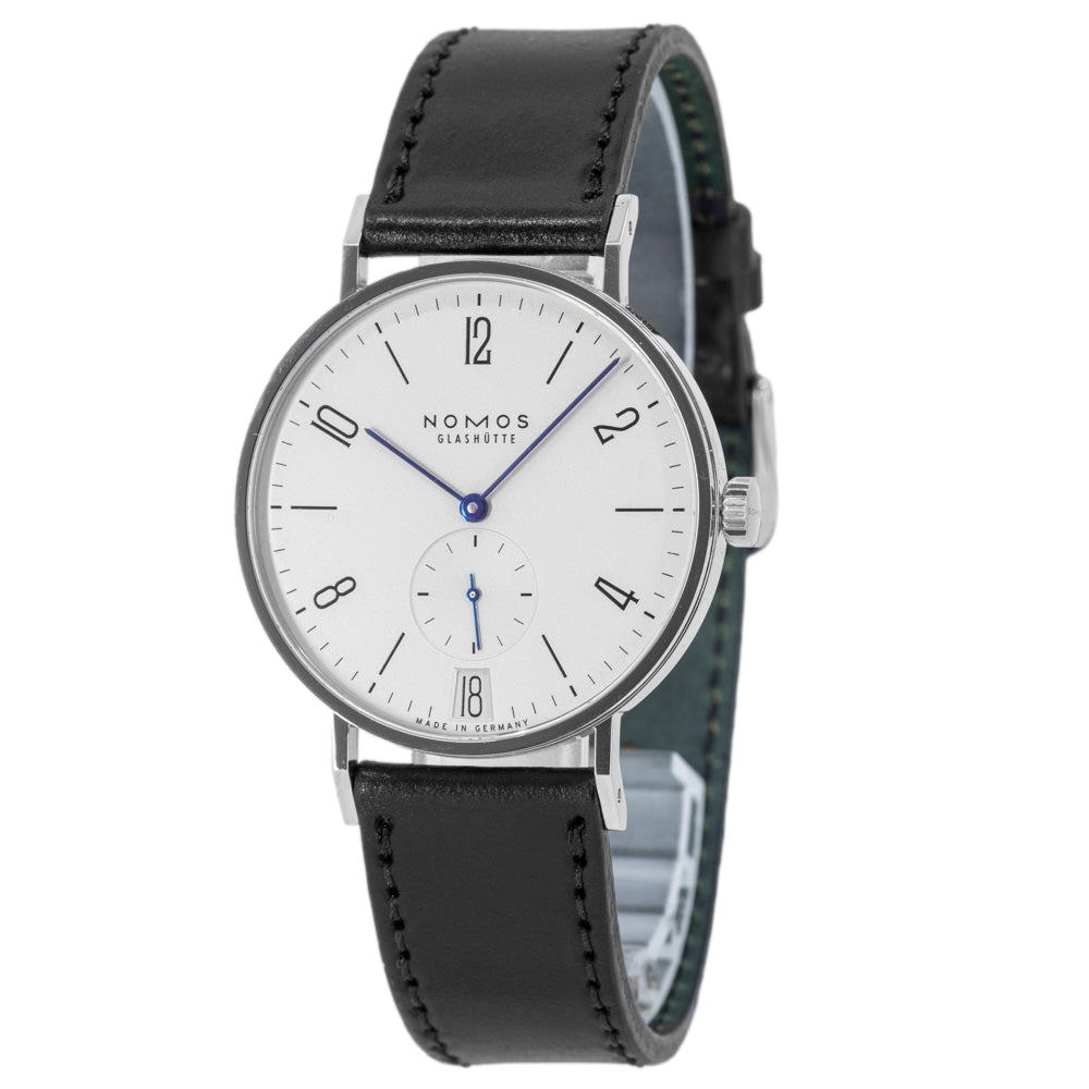 130-Nomos Glashutte Men's 130 Tangente Datum White Dial 