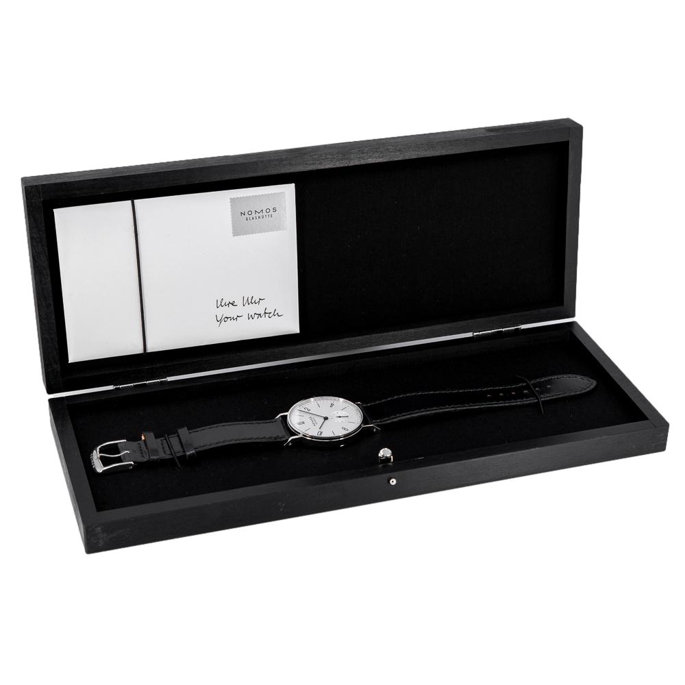 Nomos Glashütte Herrenuhr 139 Tangente kleine Sekunde