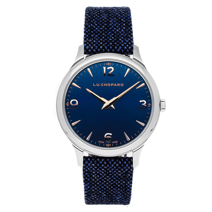 Chopard Men's 168592-3002 L.U.C XP Blue Dial Watch