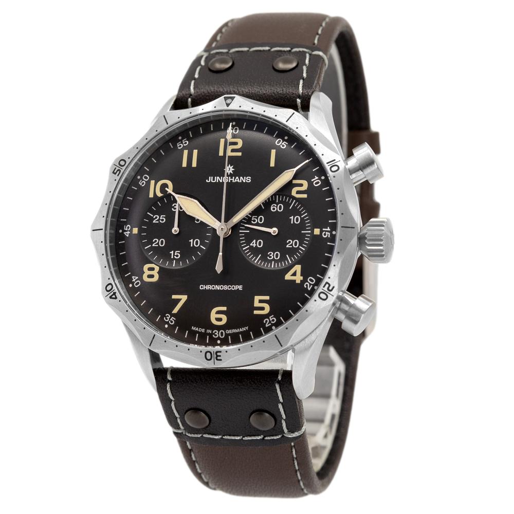 Junghans 27/3591.00 Meister Pilot Schwarzes Zifferblatt Uhr