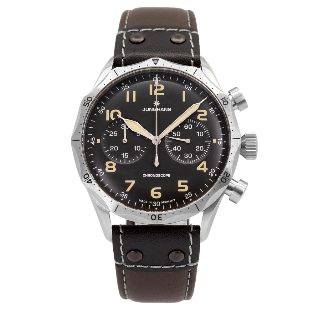 Junghans 27/3591.00 Meister Pilot Schwarzes Zifferblatt Uhr