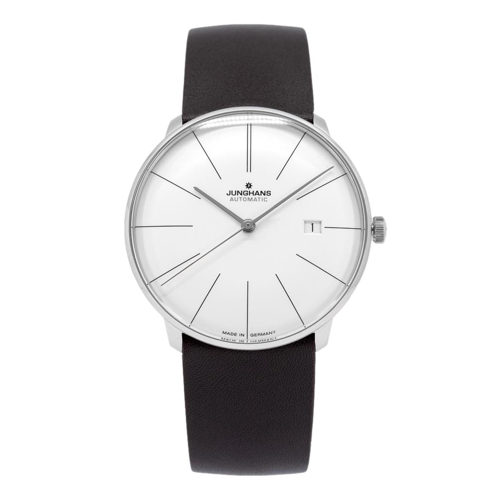 Junghans Herrenuhr 27/4152.00 Meister Fein Silbernes Zifferblatt