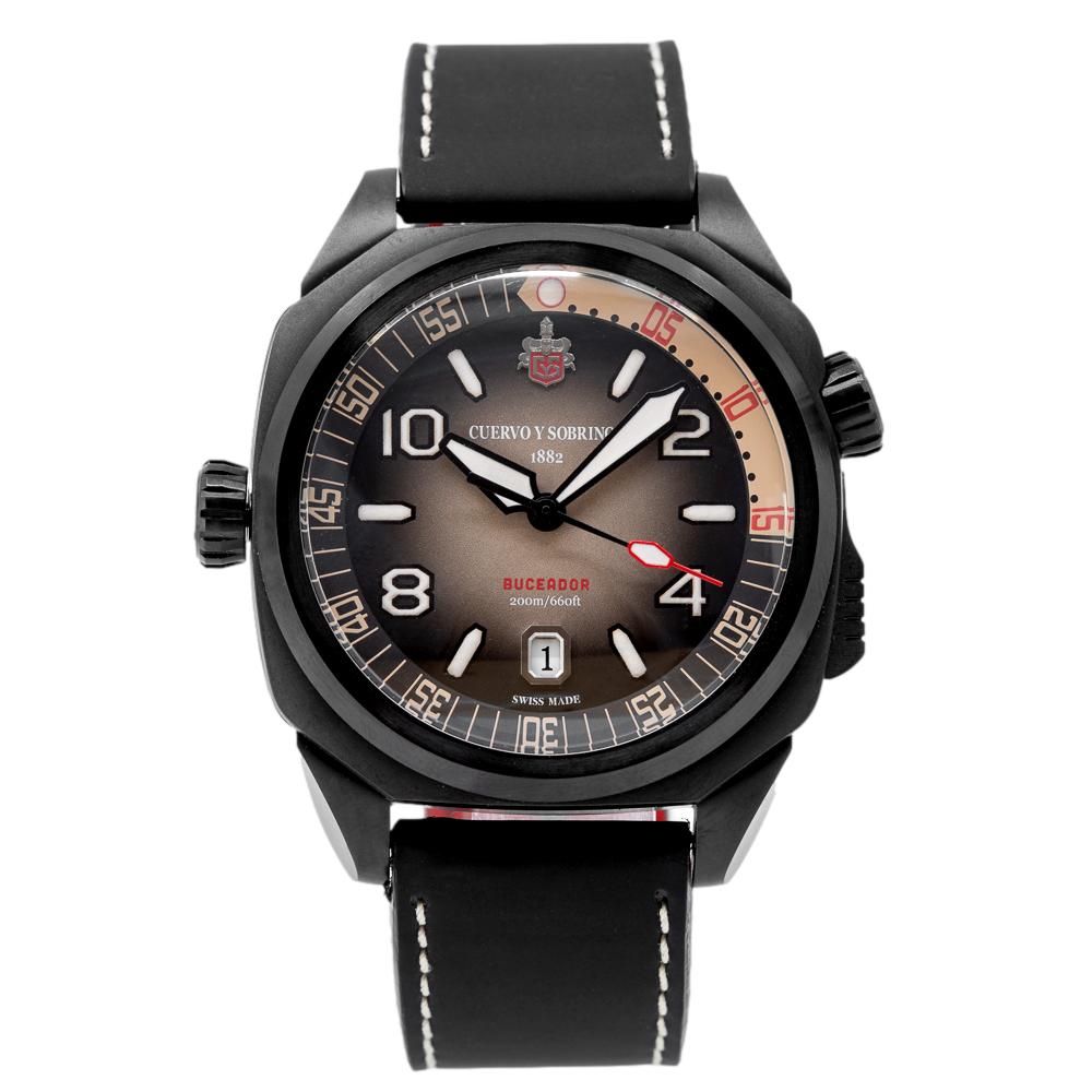 Cuervo y Sobrinos Men's 2860.3N Buceador Caribe 43mm Auto