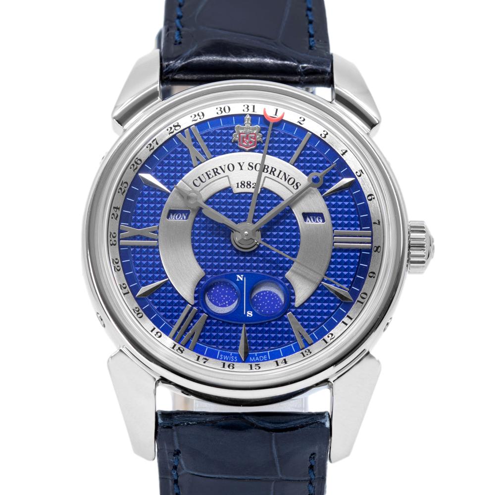 CuervoySobrinos Men's 3194.1DL Historiador Doble Luna Watch