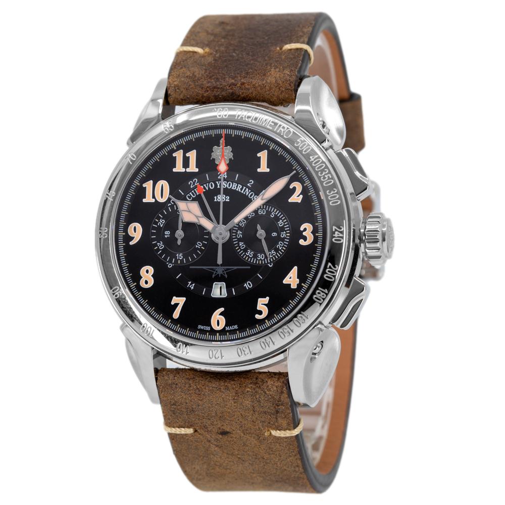 Cuervo y Sobrinos 3201.1CN Vuelo Emilio Carranza Chronograph