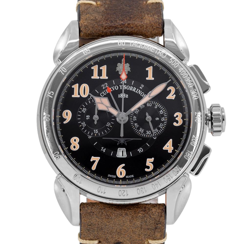 Cuervo y Sobrinos 3201.1CN Vuelo Emilio Carranza Chronograph