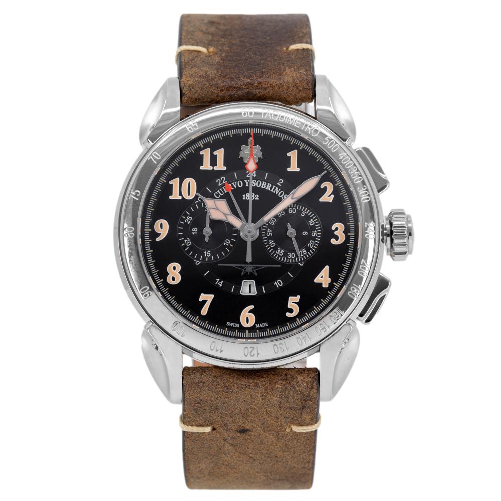 Cuervo y Sobrinos 3201.1CN Vuelo Emilio Carranza Chronograph