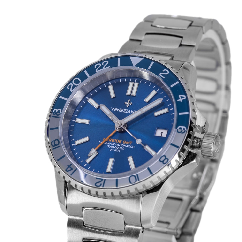 Venezianico Men's 3521502C Nereide 39mm Automatic GMT