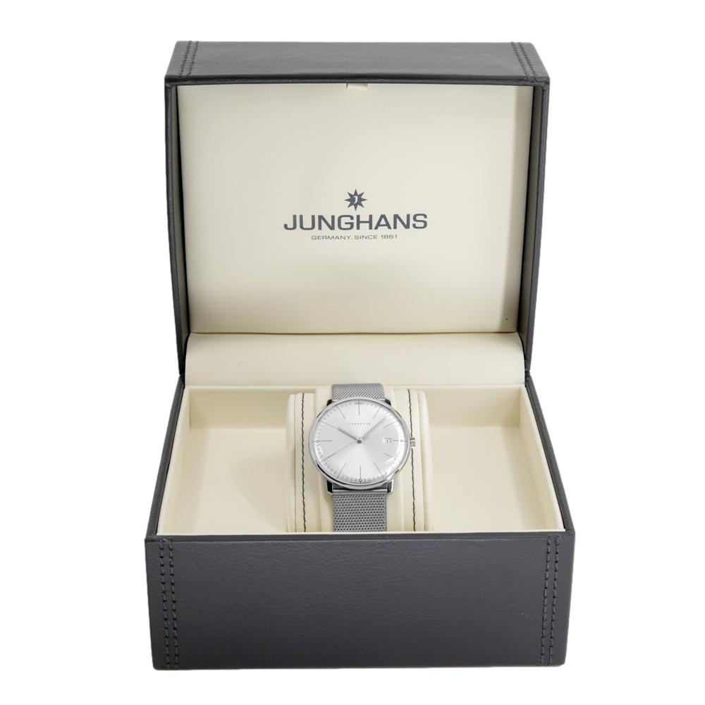 Junghans 41/4463.46 Max Bill Quartz Silver Dial Watch