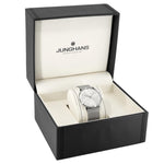 Junghans 41/4463.48 Max Bill Silbernes Zifferblatt Quarzuhr