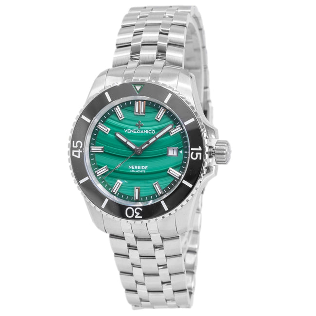 Venezianico Men's 4521544S Nereide Malachite 42mm Automatic