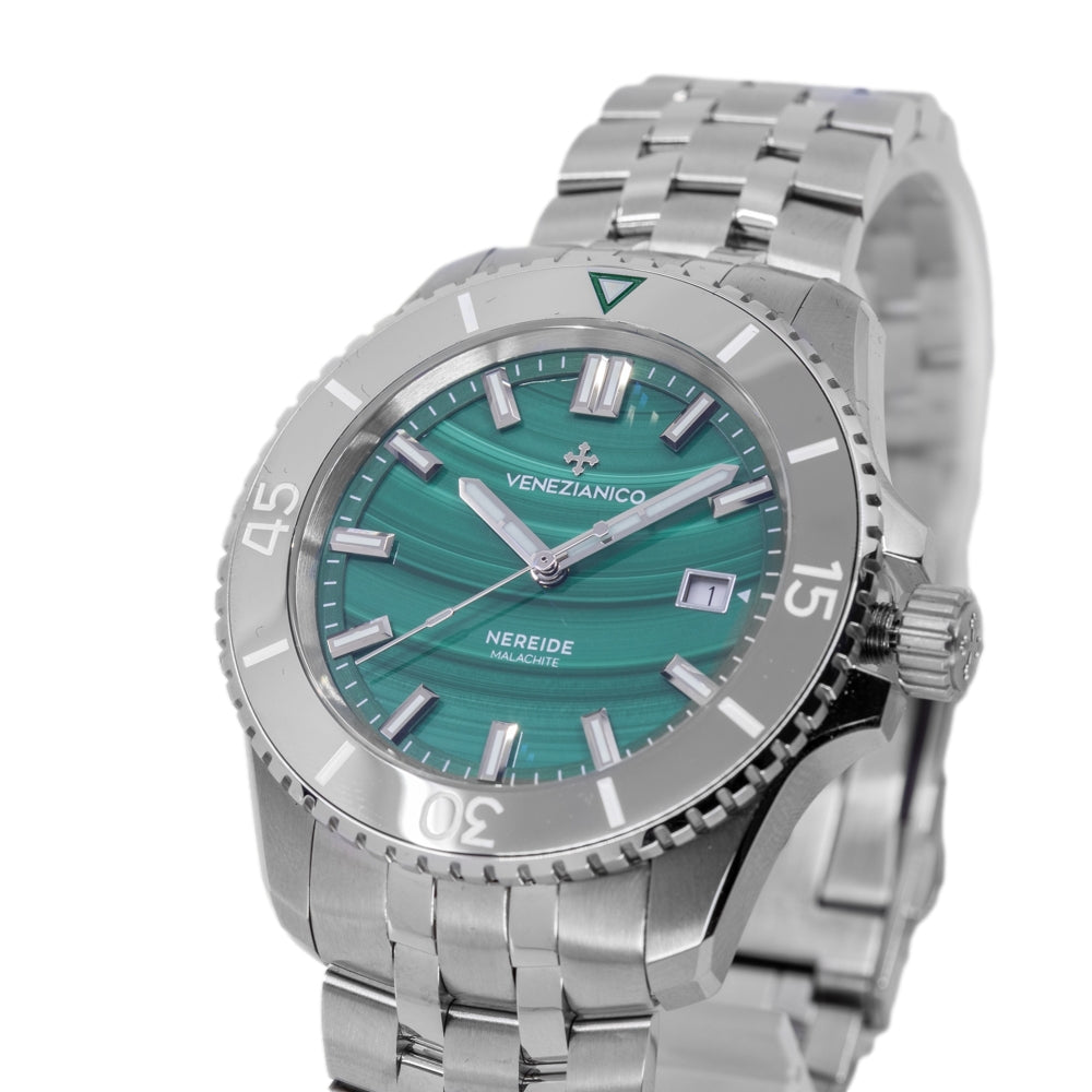 Venezianico Men's 4521544S Nereide Malachite 42mm Automatic