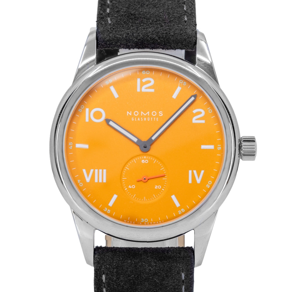 Nomos Men's 729 Club Campus 38 Future Orange Manual