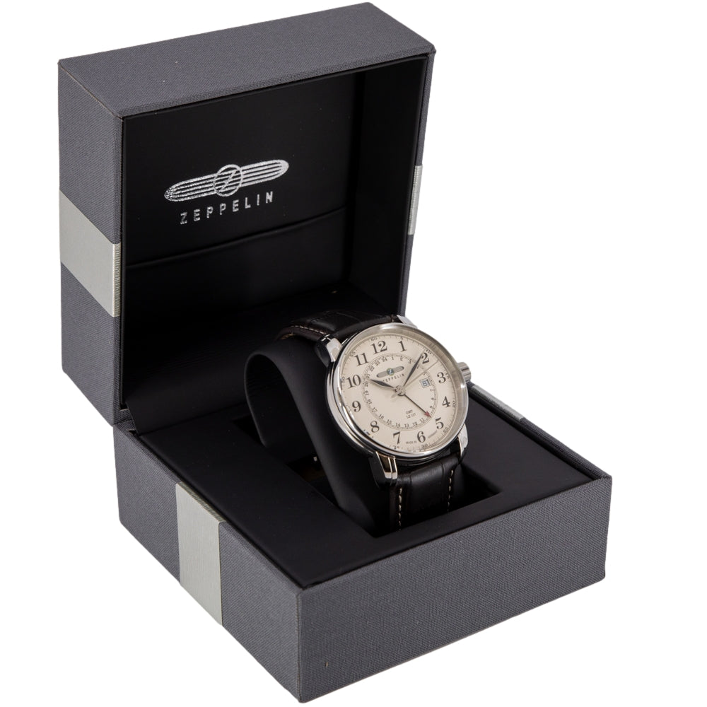 Zeppelin Men's 7642-5 LZ127 Graf Dual Time 42mm Quartz