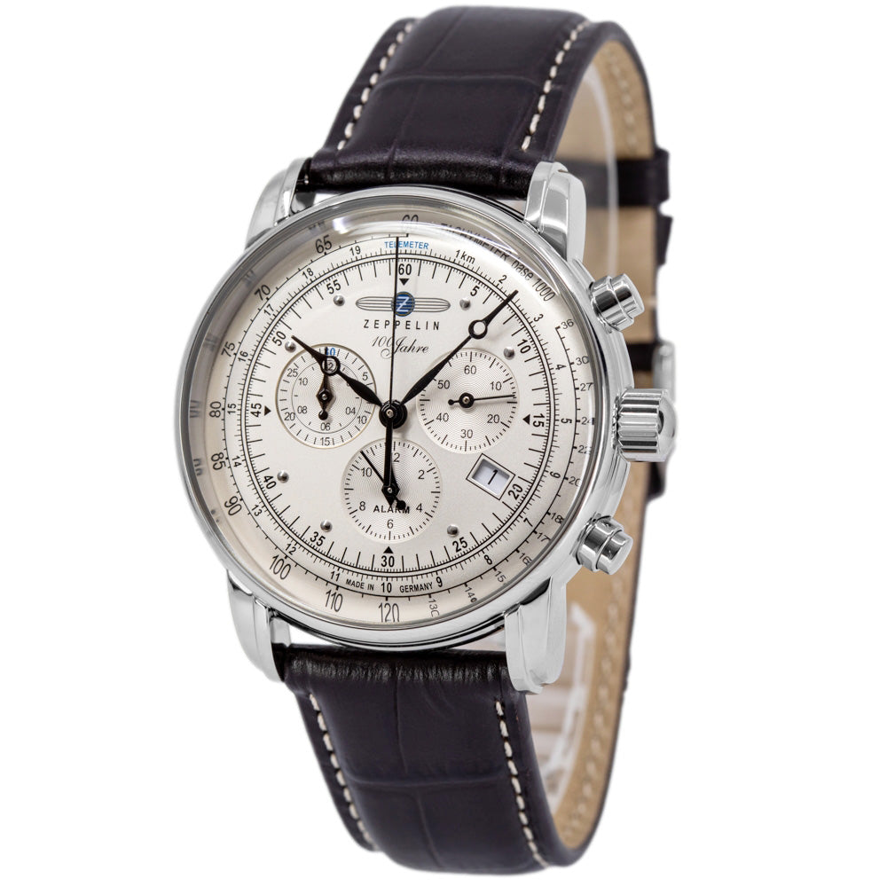 Zeppelin 7680-1 100 Years Zeppelin 42mm Quartz Chronograph