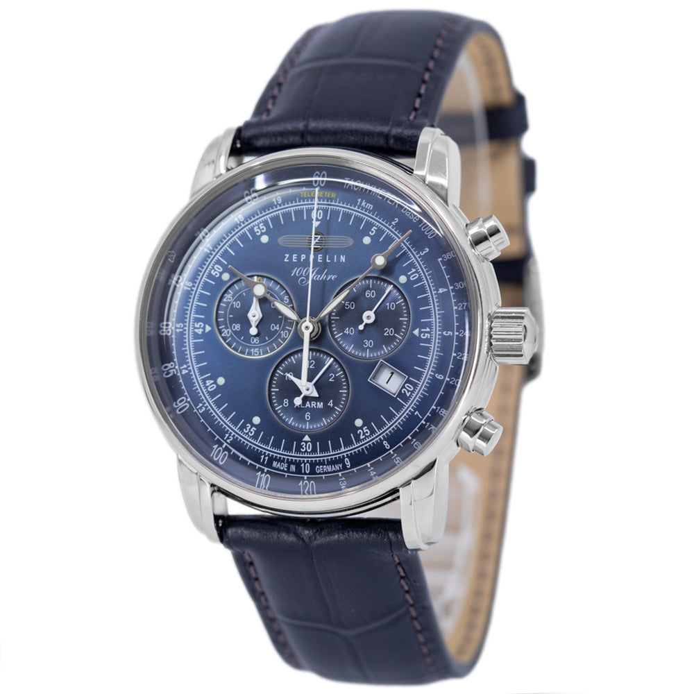 Zeppelin 7680-3 100 Years Zeppelin 42mm Quartz Chronograph