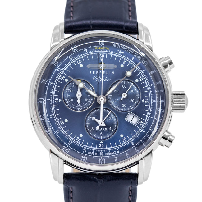 Zeppelin 7680-3 100 Years Zeppelin 42mm Quartz Chronograph