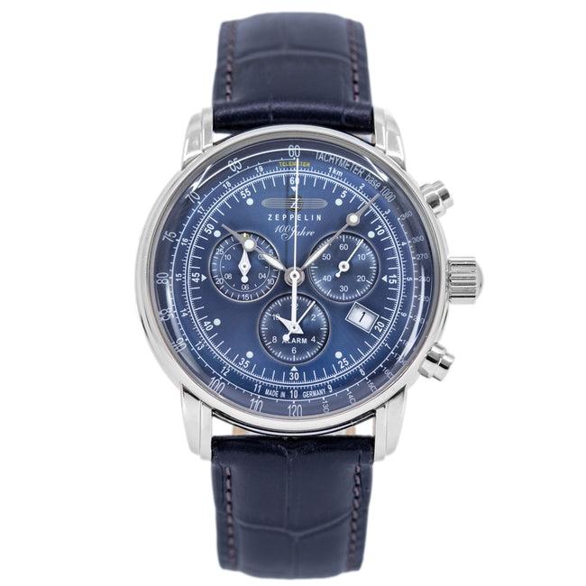 Zeppelin 7680-3 100 Years Zeppelin 42mm Quartz Chronograph