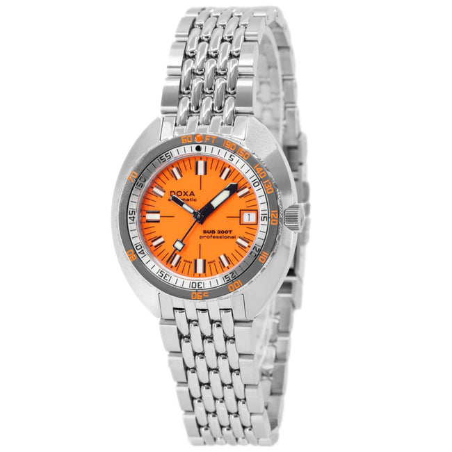 Doxa 804.10.351.10 SUB 200T Professional Orange Dial Auto