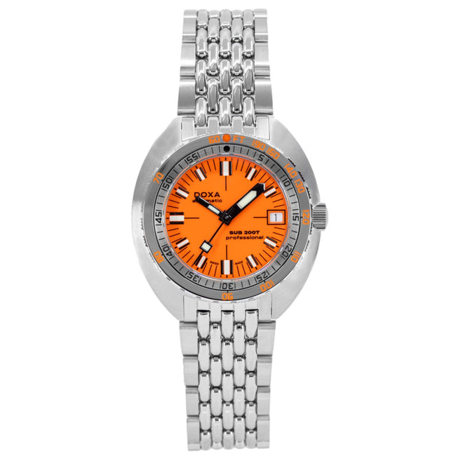 Doxa 804.10.351.10 SUB 200T Professional Orange Dial Auto