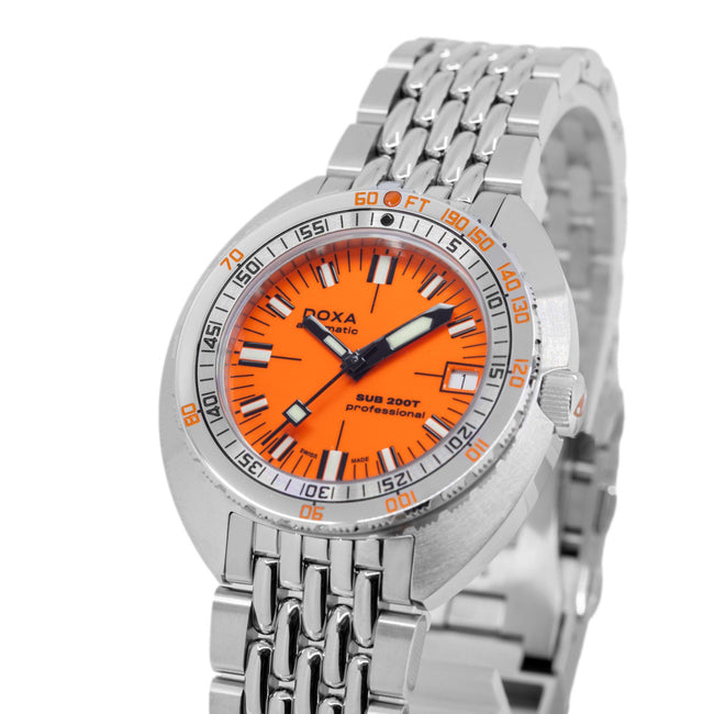 Doxa 804.10.351.10 SUB 200T Professional Orange Dial Auto