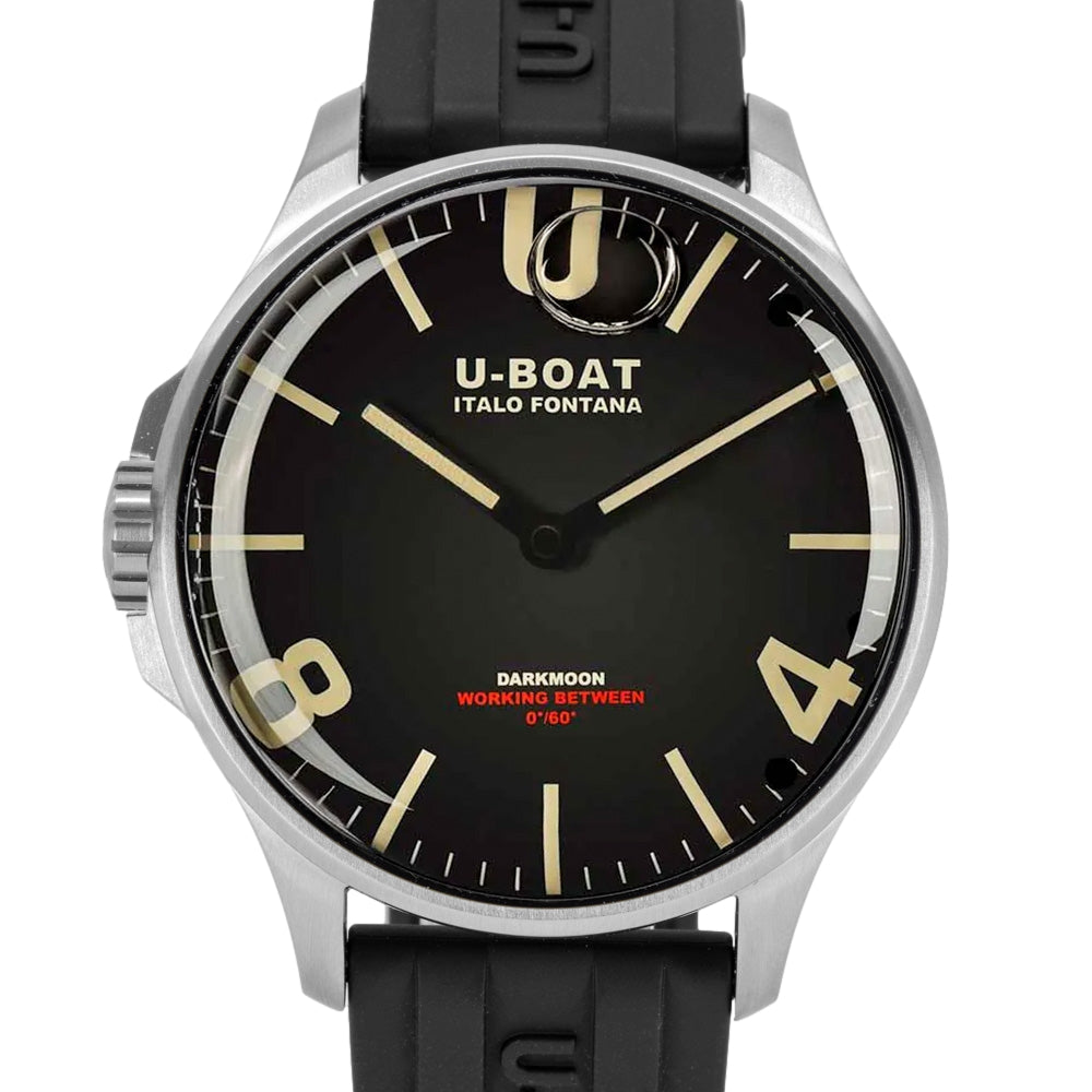 U-boat Men's 8463/B Darkmoon 44mm Black Dial Quartz