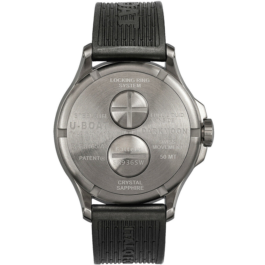 U-Boat Men's 8465/B Darkmoon Red SS 44mm Watch