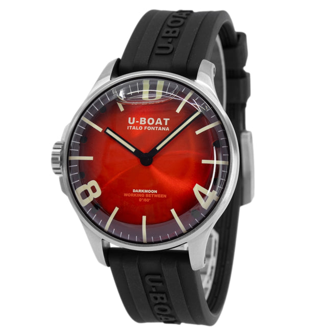 U-Boat Men's  8701/B Darkmoon 44 SS Red SS Soleil Quartz