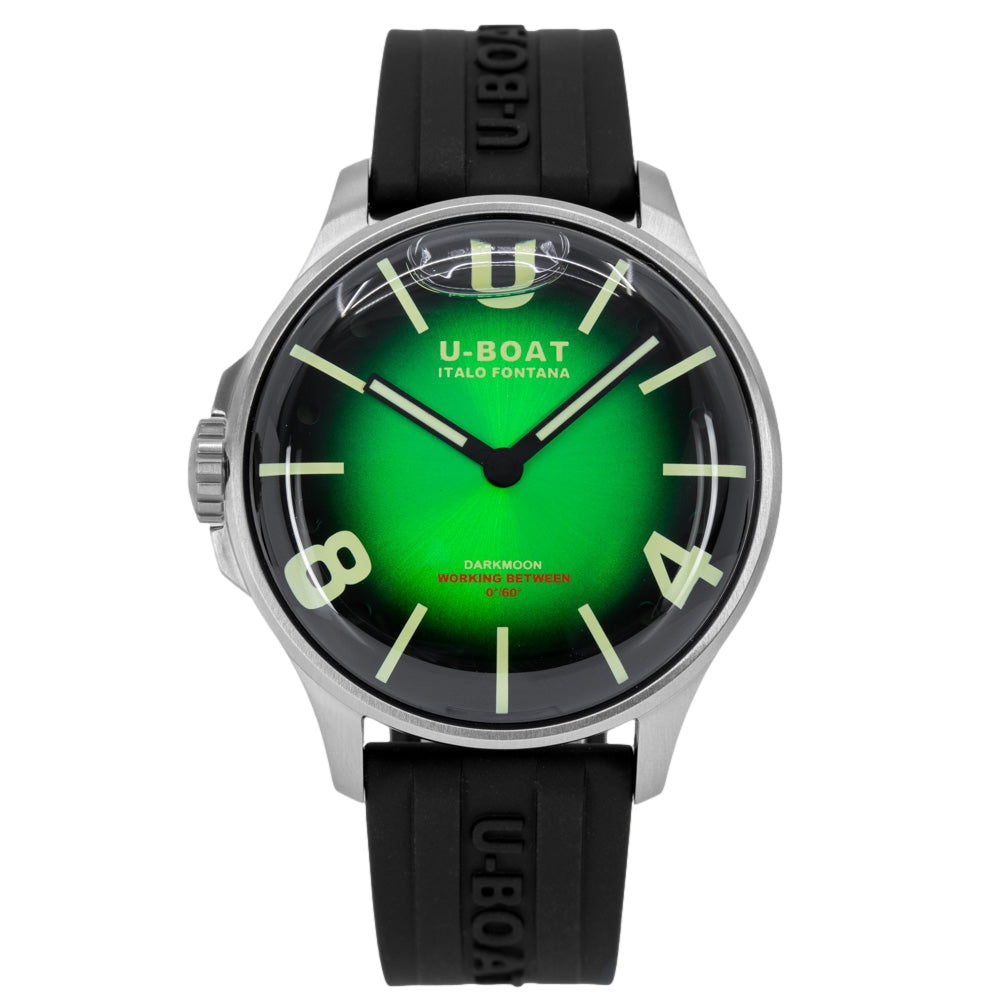 U-Boat Men's 8702/D Darkmoon 44MM Green SS SOLEIL Watch