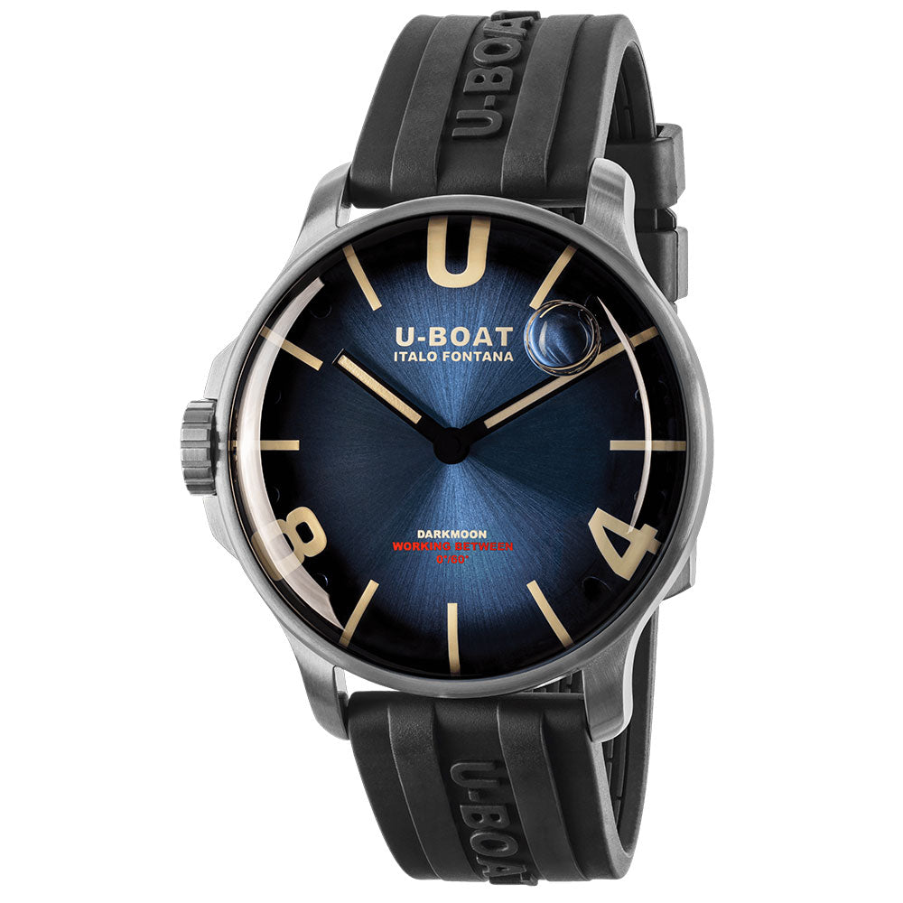 U-Boat Men's 8704/E Darkmoon Blue SS Soleil 46.5mm Quartz