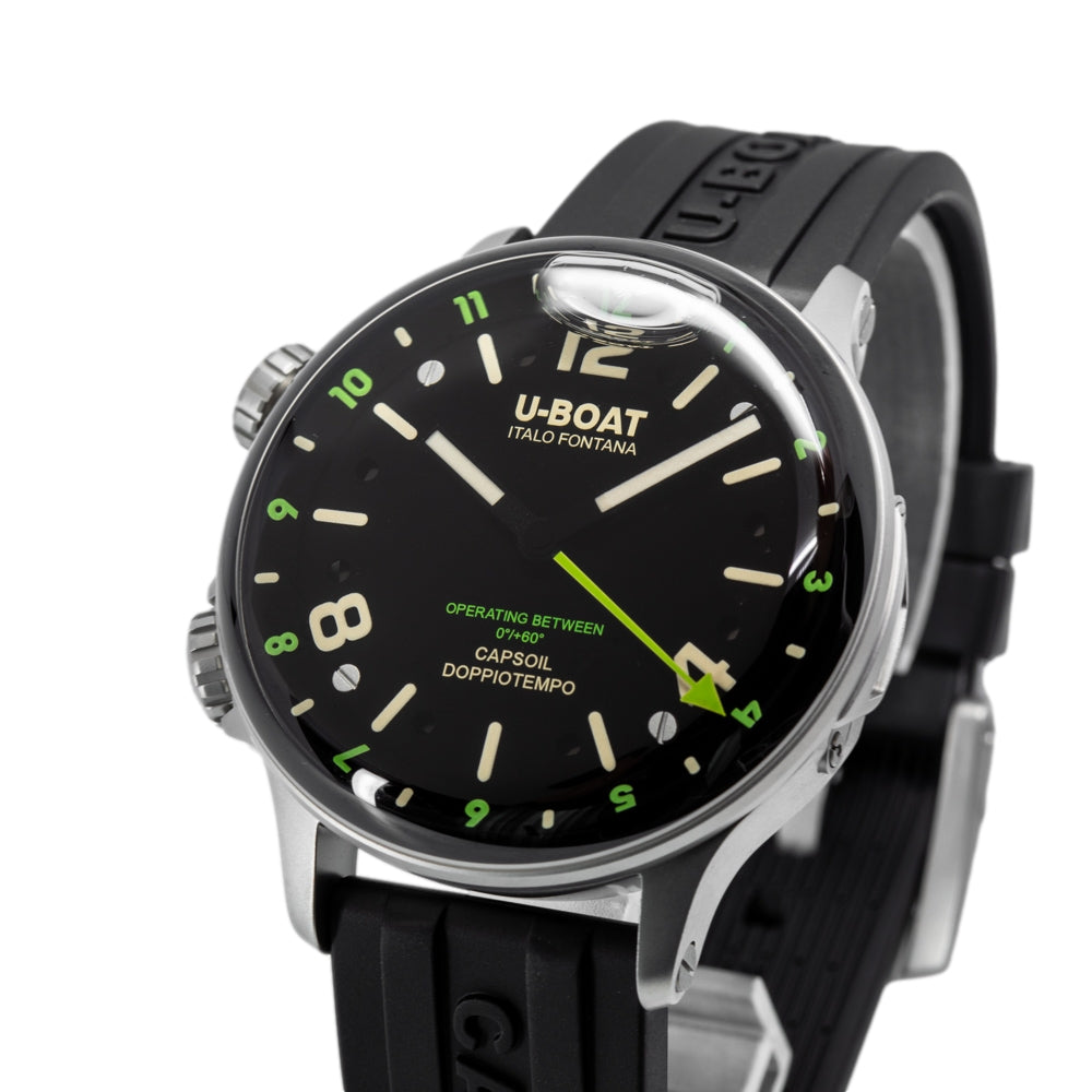 U-Boat Men's 8838/B Capsoil Doppiotempo 45mm DLC