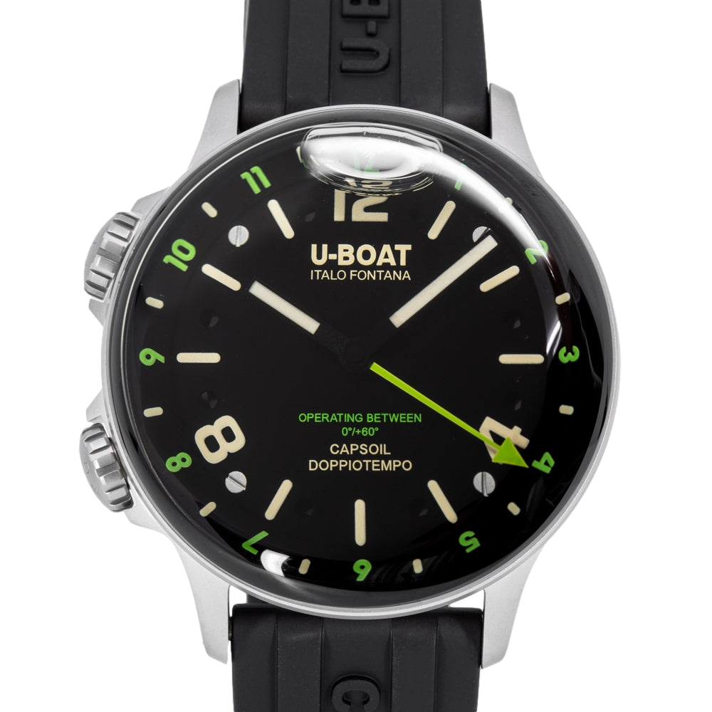 U-Boat Men's 8838/B Capsoil Doppiotempo 45mm DLC