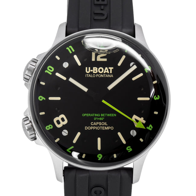 U-Boat Men's 8838/B Capsoil Doppiotempo 45mm DLC