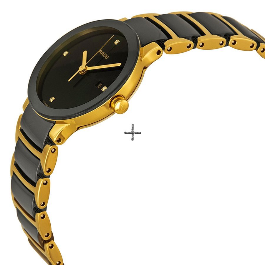 Rado R30930712 Rado Ladies R30930712 Centrix JubileTwo Tone Ceramic Quartz