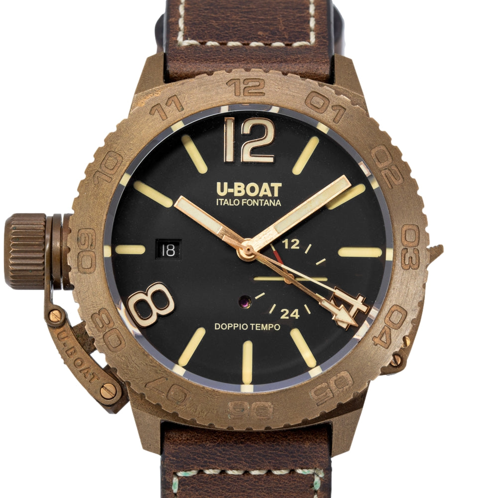 U-Boat Herrenuhr 9009 Deppiotempo Bronze