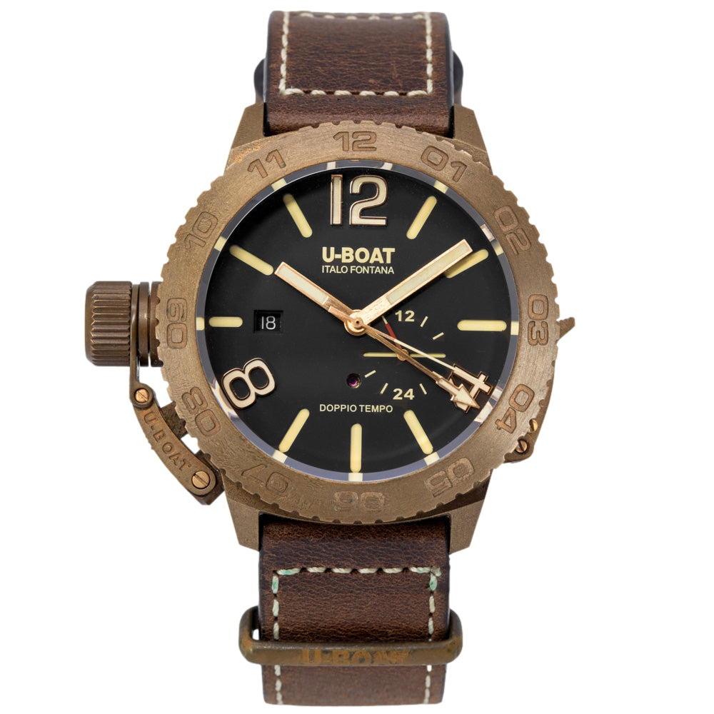 U-Boat Herrenuhr 9009 Deppiotempo Bronze