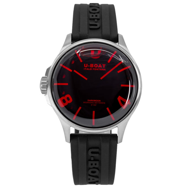 U-Boat 9305 Darkmoon 40 mm SS Red Glass