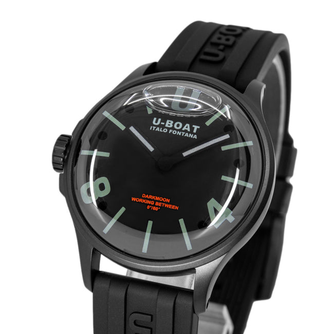 U-Boat Men's 9545 Darkmoon 40 mm Black Curved PVD
