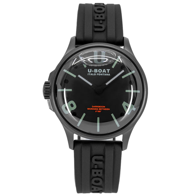 U-Boat Men's 9545 Darkmoon 40 mm Black Curved PVD
