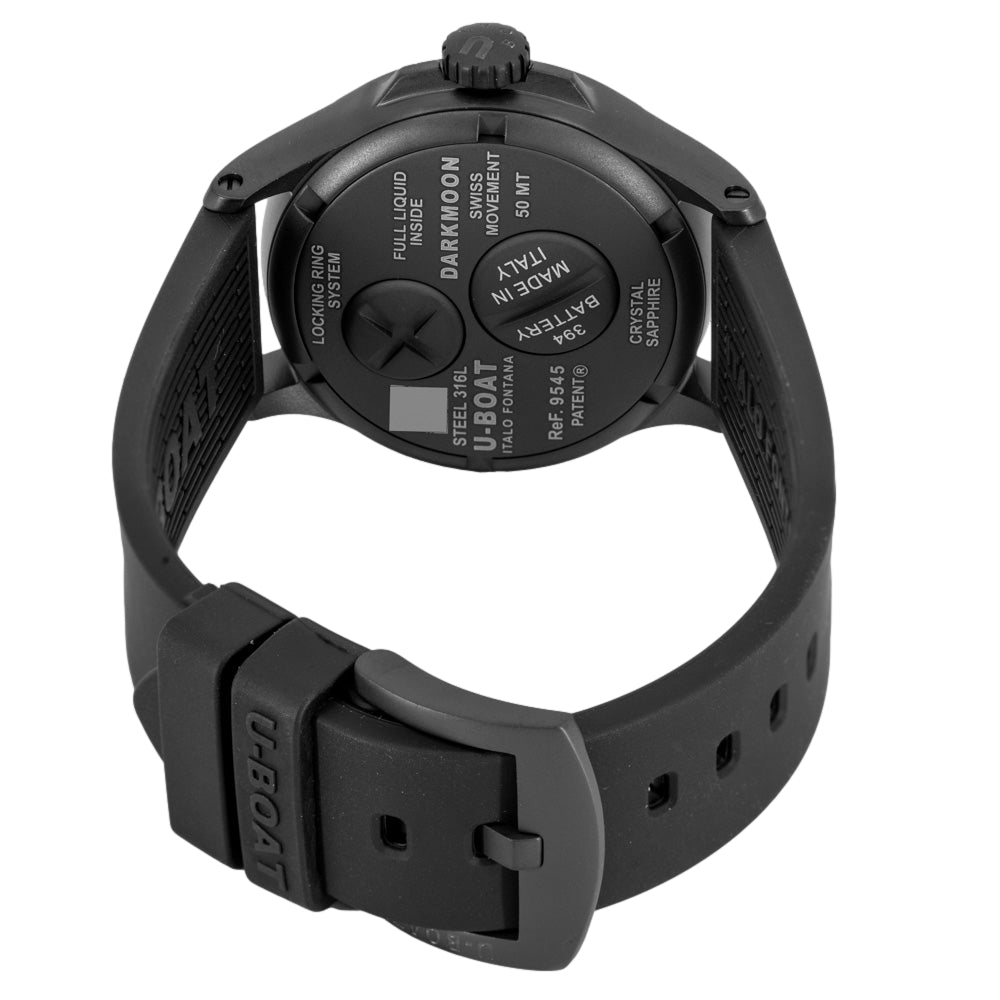 U-Boat Men's 9545 Darkmoon 40 mm Black Curved PVD