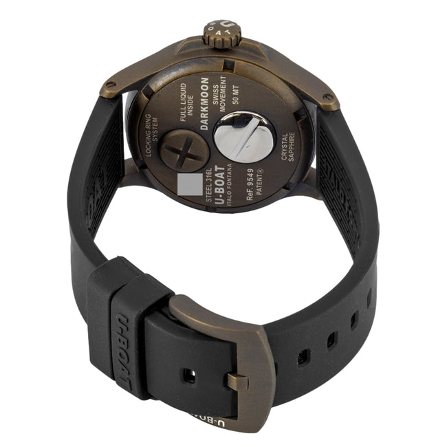 U-Boat Men's 9549 Darkmoon 40 mm Bronze Curved Dial Watch