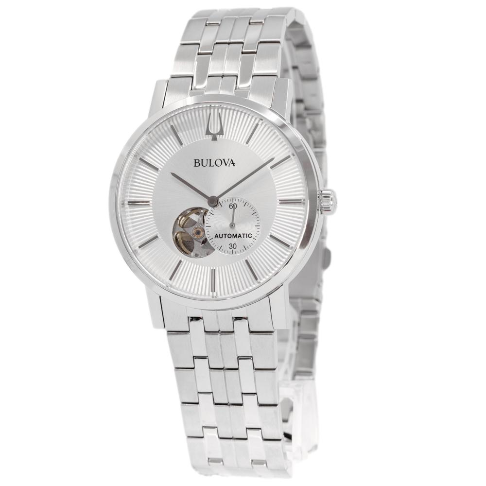 Bulova Herrenuhr 96A238 Sutton Silbernes Zifferblatt